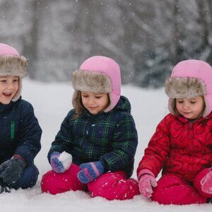 Lot of 2 (3M Thinsulate) Toddler Winter Faux Fur Hats